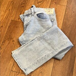 True Religion Ricky Light Blue Straight Jeans